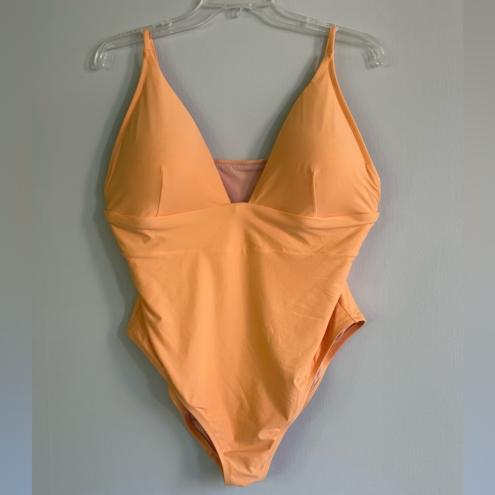 J. CREW Babydoll Plunge V-Neck Padded Retro One Piece Swimsuit Beach Resort | 20 - Picture 3 of 14